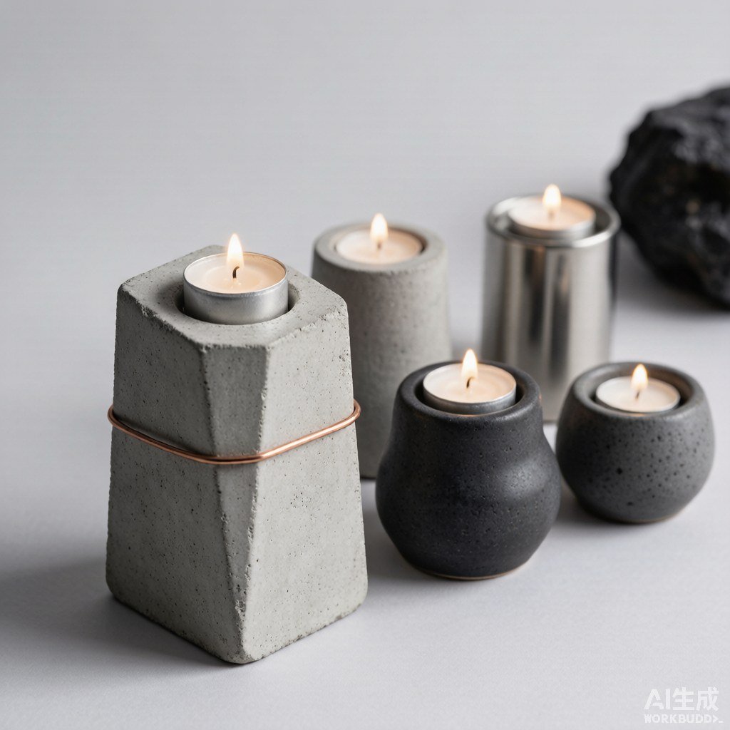 Concrete Monolith Holder — Candle Holders manufacturer